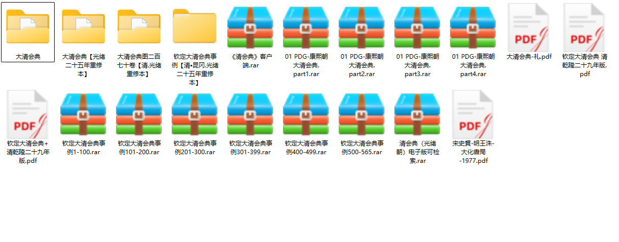 《大清会典-各种版本》免费下载网盘下载pdf下载
